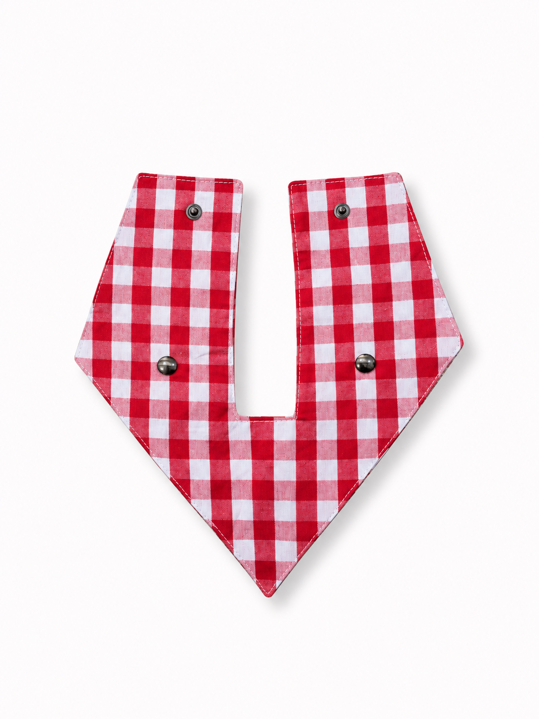 Bandana à fixer Vichy rouge