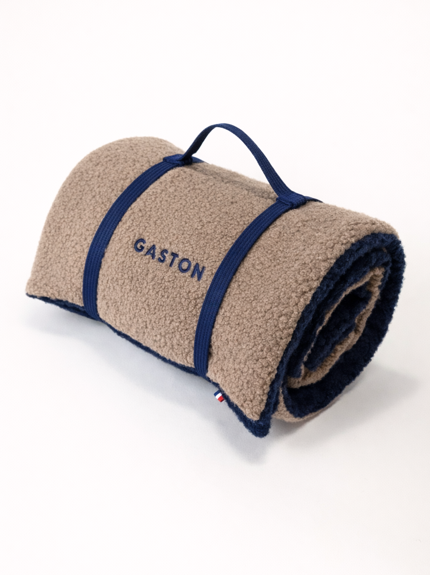 Couverture Teddy Bouclette Brun Marine