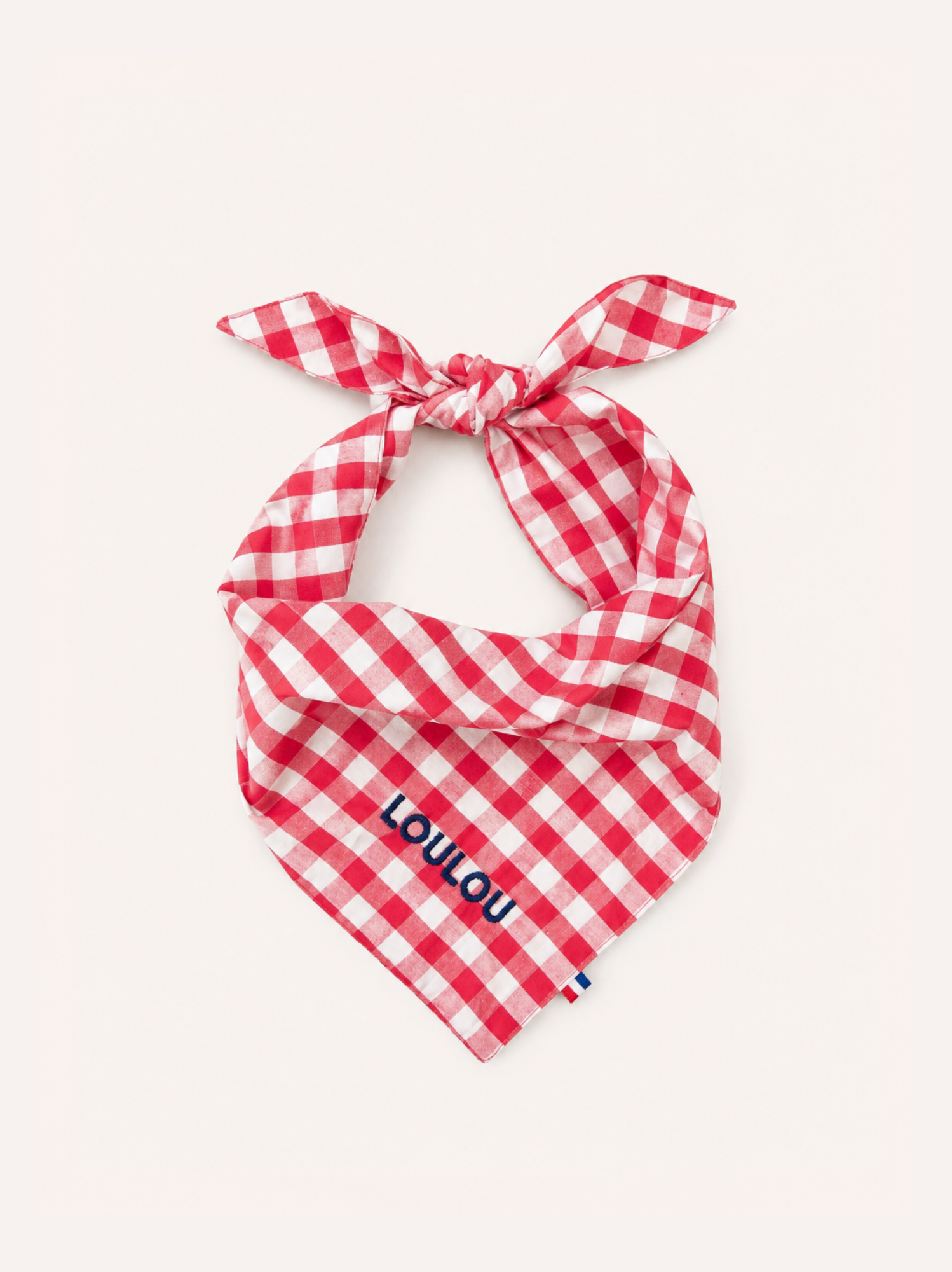 Bandana Vichy rouge