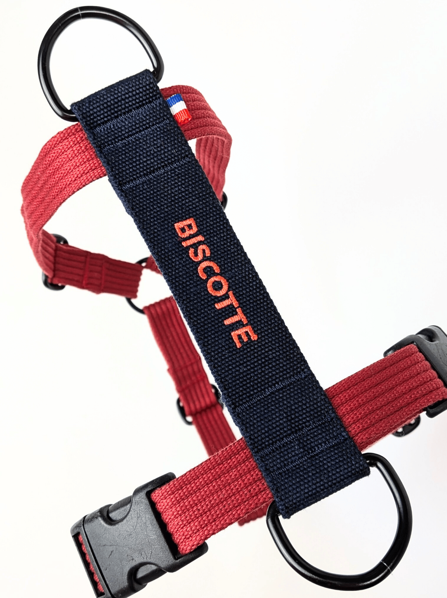Harnais classique Cerise-Bleu