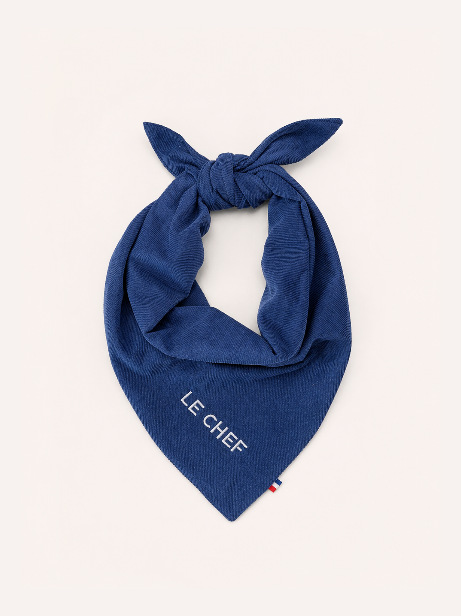 Bandana Velours bleu