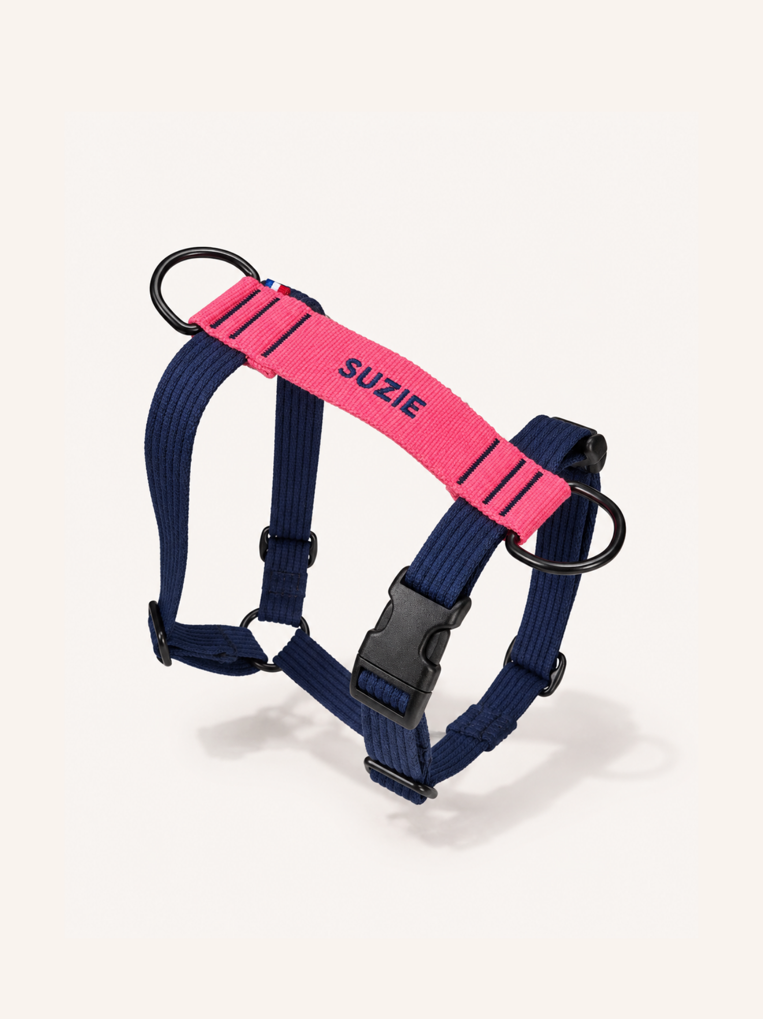 Harnais classique Bleu-Rose