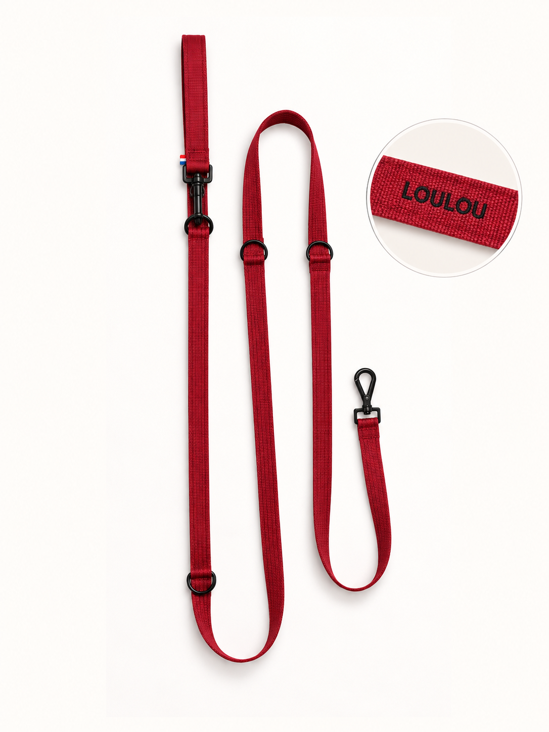Laisse modulable Cerise noir